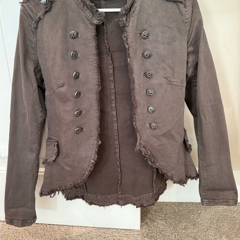 Women's Distressed Gray Jacket